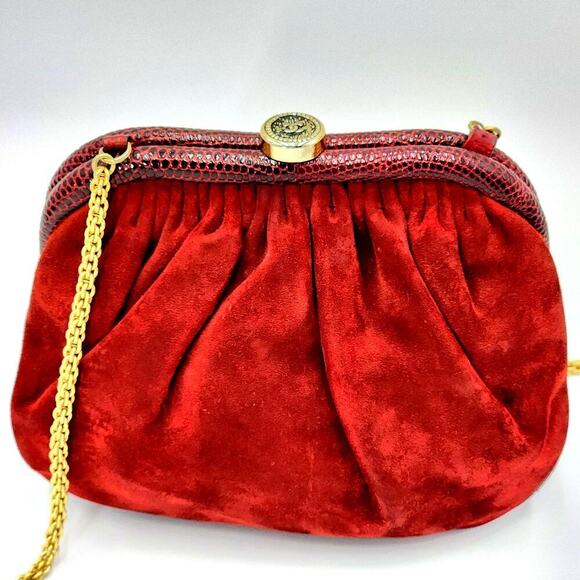 Rare Vintage 1980s CHANEL Suede Frame Bag by Karl Lagerfeld - Picture 14 of 16